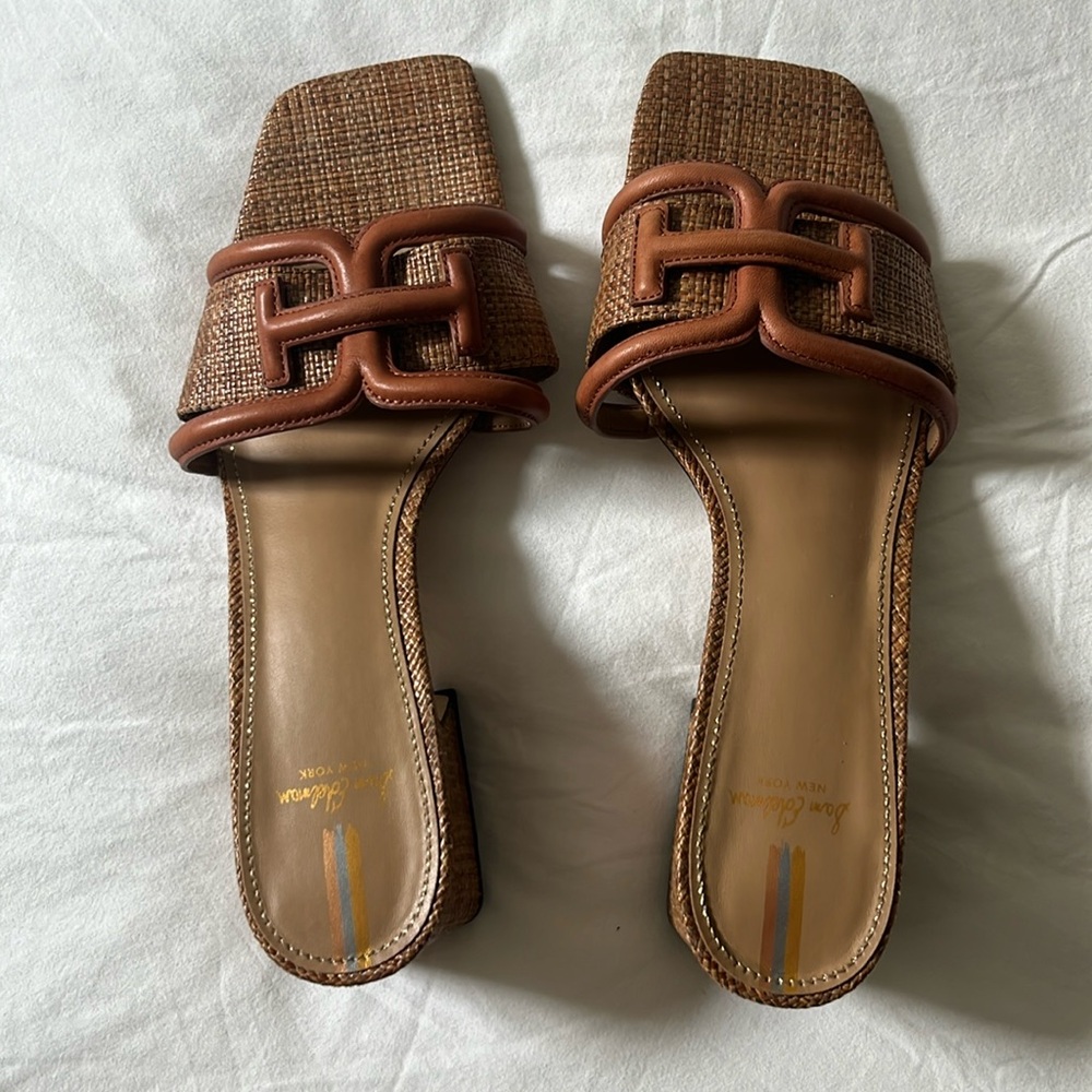 Sam Edelman Waylon raffia kitten heel sandal